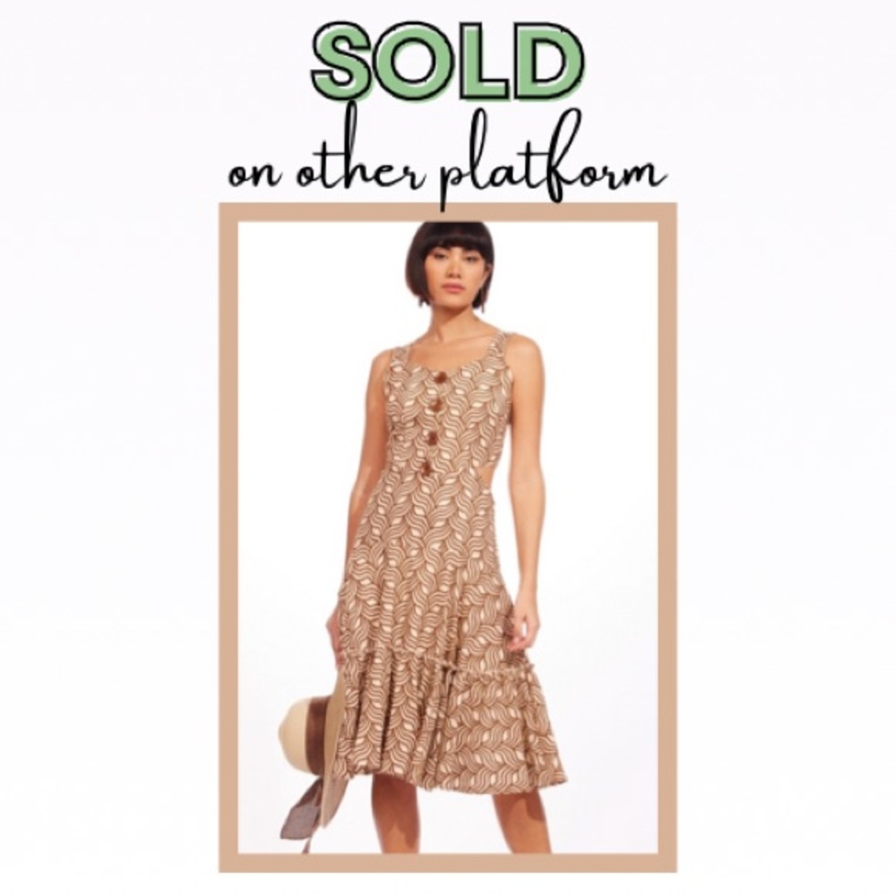 Eva Franco Monte Cristo Dress in Montenegro (Beige)